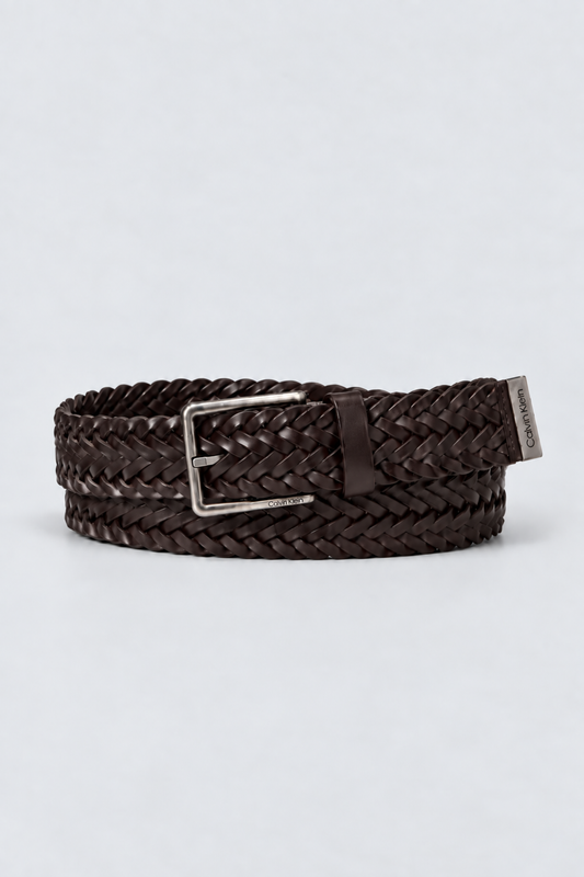 Cinto em Pele Calvin Klein Castanho Calvin Klein