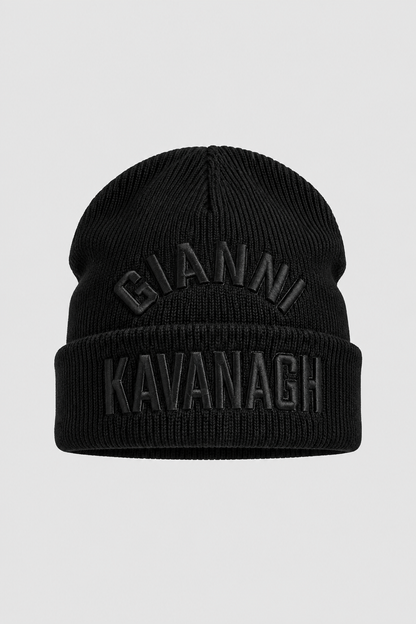 Gorro Preto Malha Tricotada Gianni Kavanagh