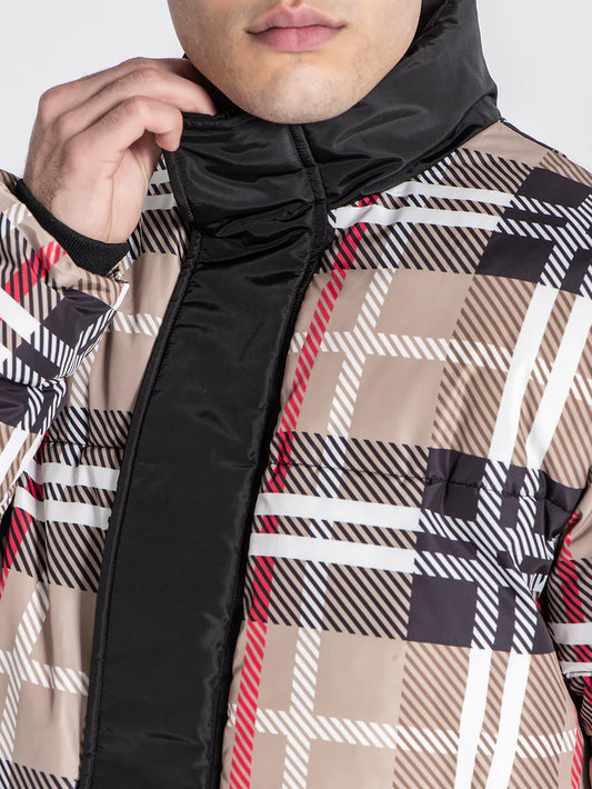 Casaco Padrão Bege e Preto Gianni Kavanagh FW25