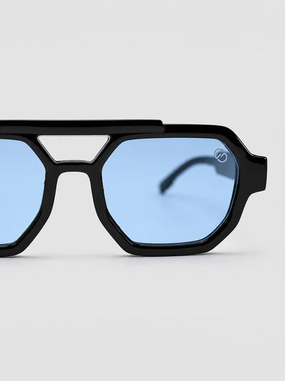 Óculos de Sol Octo Gianni Kavanagh Pretos com Lente Azul Gianni Kavanagh