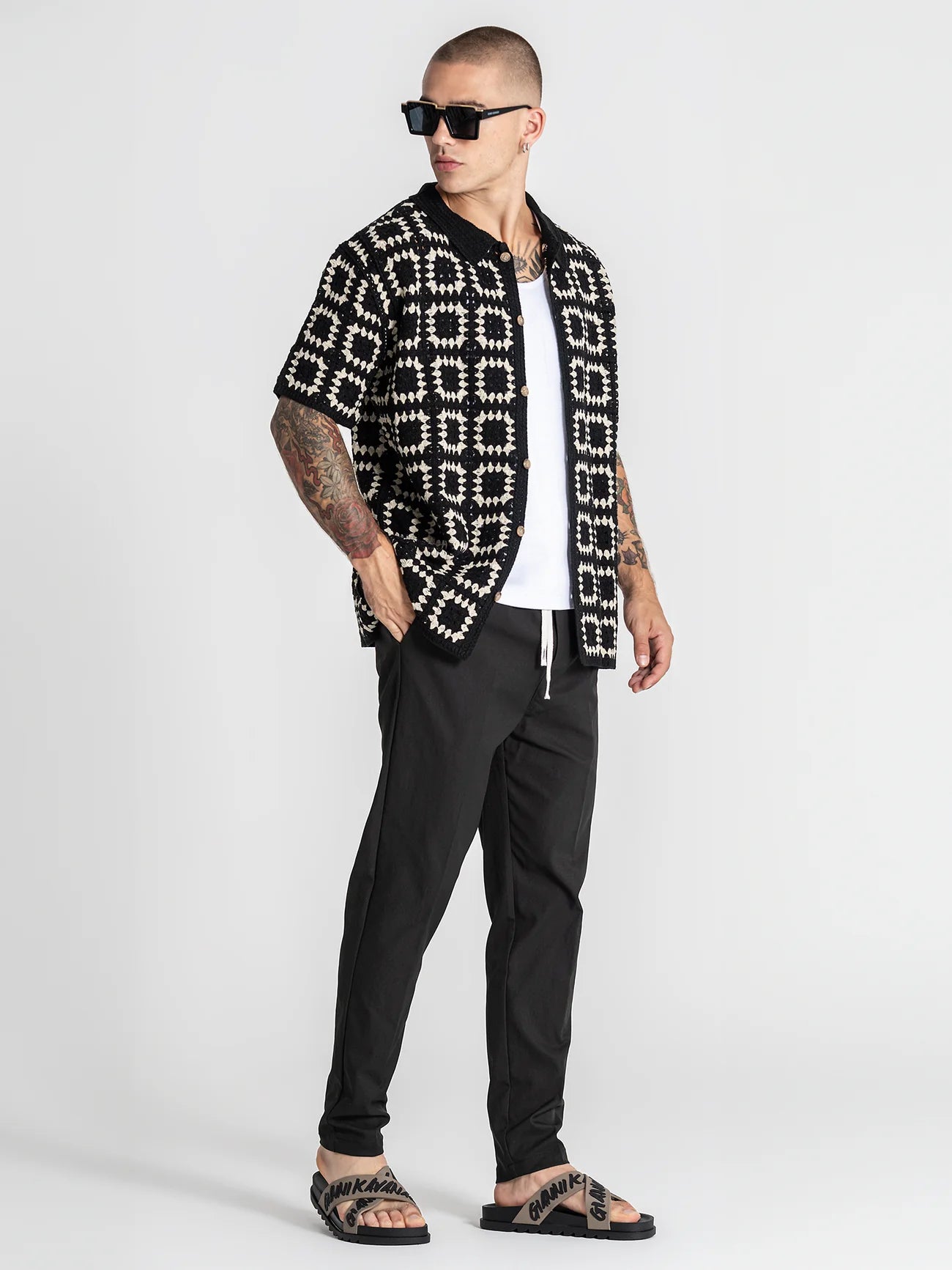 Camisa Preta Gianni Kavanagh SS26