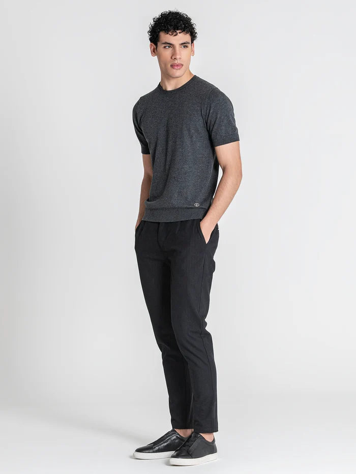 T-shirt de Malha Cinza Gianni Kavanagh Gianni Kavanagh