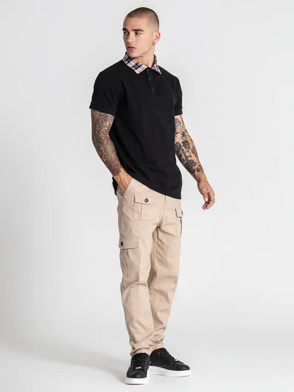 Polo Preto Gola Padrão Gianni Kavanagh