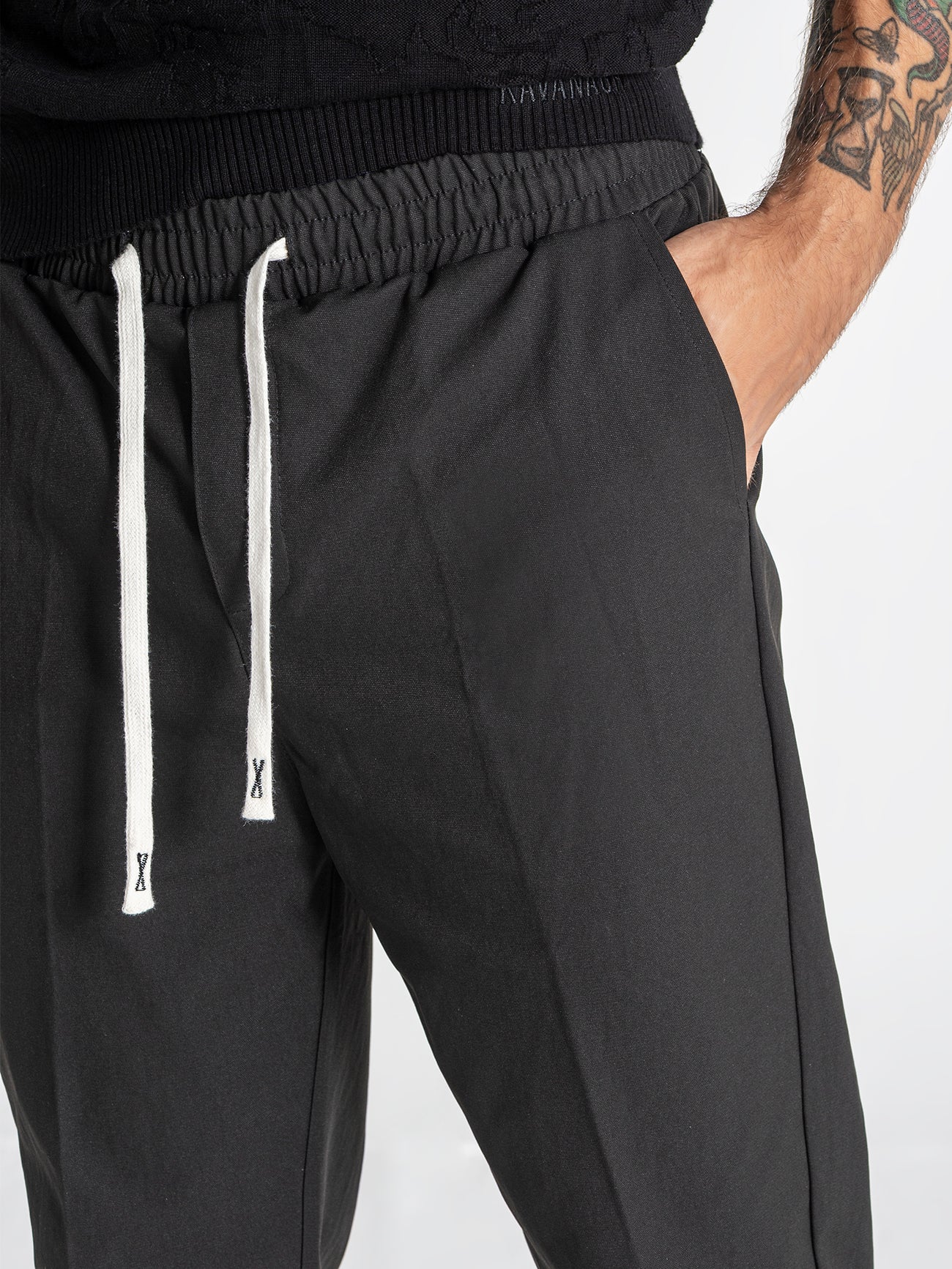 Calça Preta Gianni Kavanagh SS26