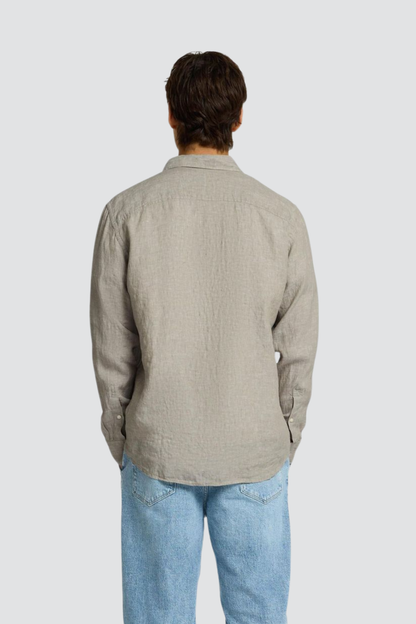 Camisa de Linho Bege Selected SS25 Selected