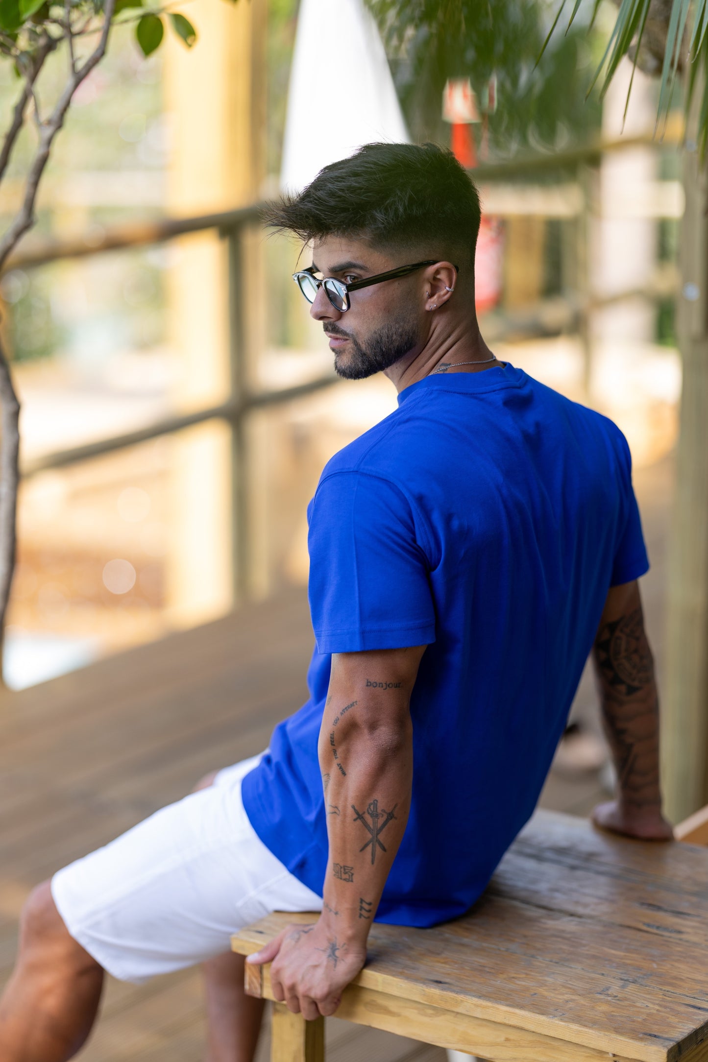 T-shirt Azul Versace Jeans Couture FW25 Versace Jeans Couture