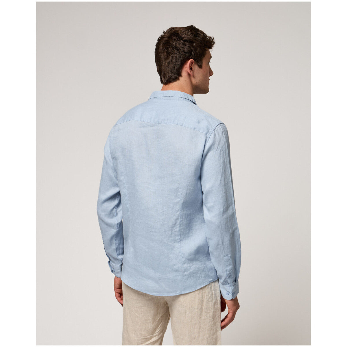 Camisa de Linho Azul