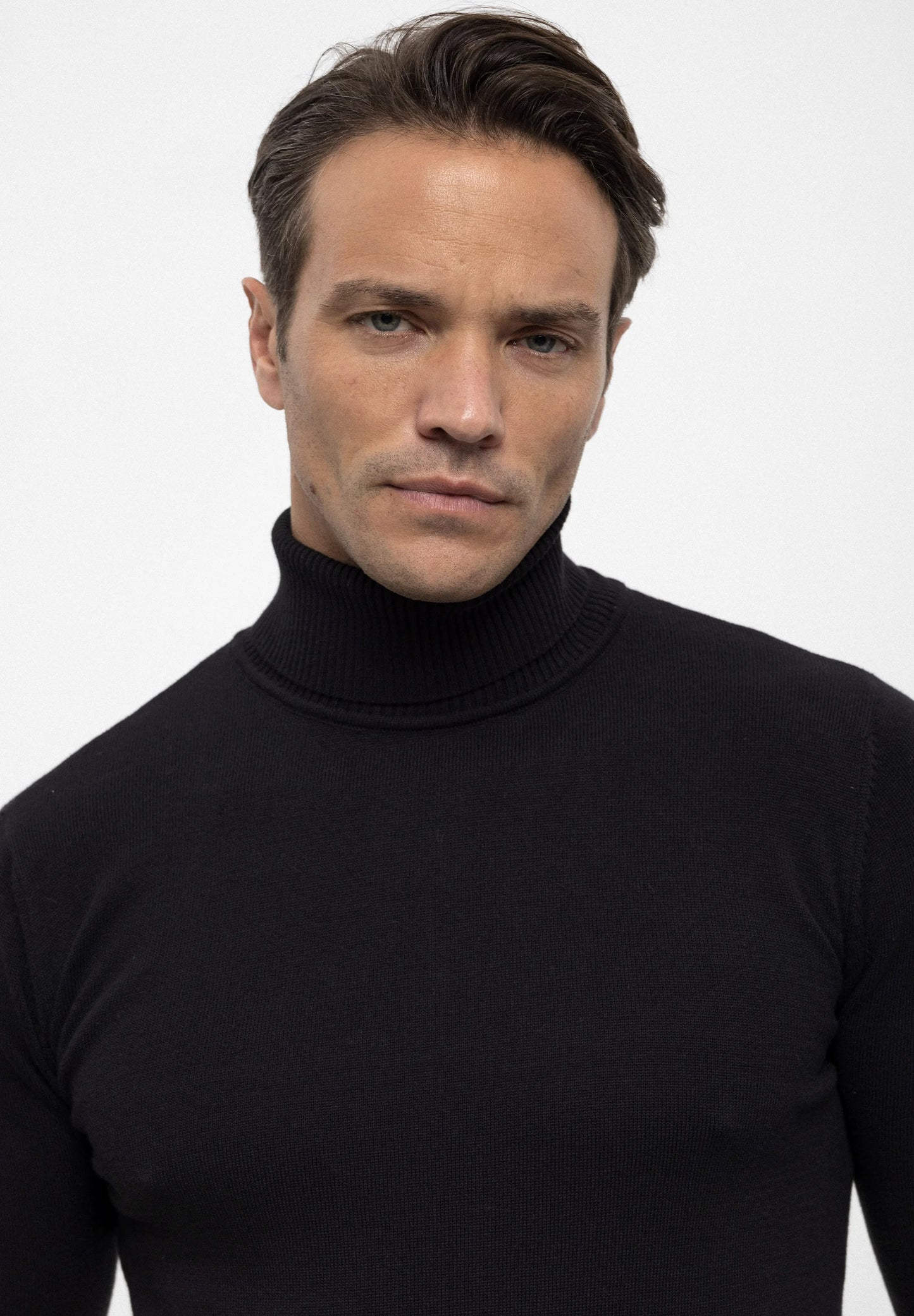 Camisola de Gola Alta Preta Gianni Lupo FW-25