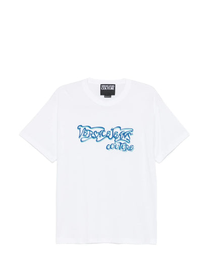T-shirt Branca Estampada Versace Jeans Couture