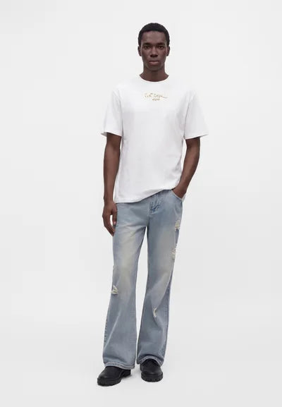 T-shirt Com Logotipo Just Cavalli Branca Just Cavalli