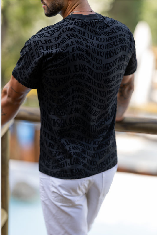 T-shirt Preta Versace Jeans Couture FW25