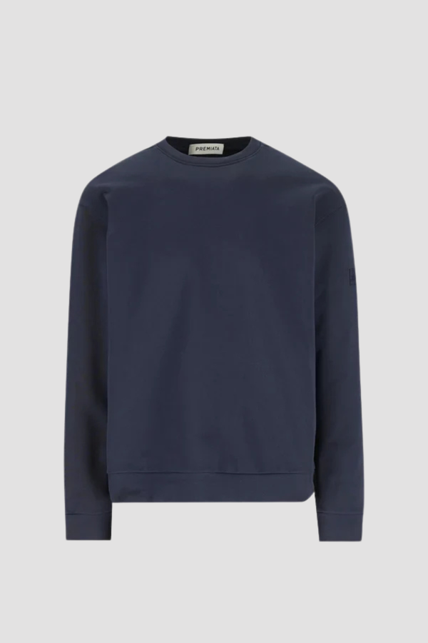Sweatshirt Azul com Detalhe Lateral