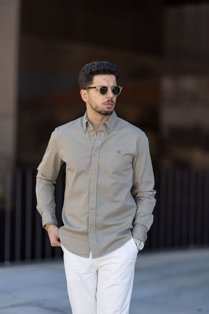 Camisa Verde Calvin Klein SS25 Calvin Klein