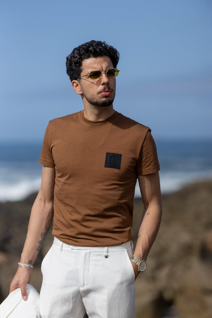 T-shirt Castanha Just Cavalli SS26 Just Cavalli