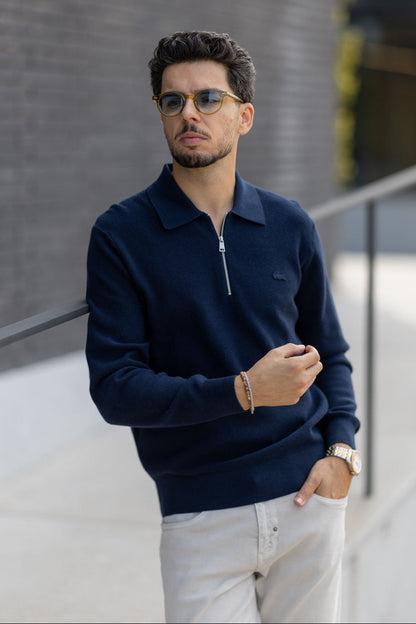 Polo Malha Azul Marinho Lacoste Lacoste