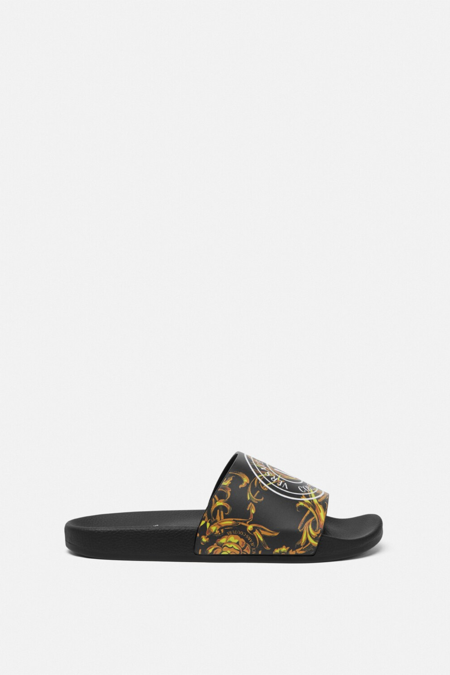 Chinelo Preto com Detalhes Dourados FW24