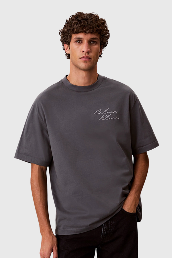 T-shirt Cinza Calvin Klein SS26