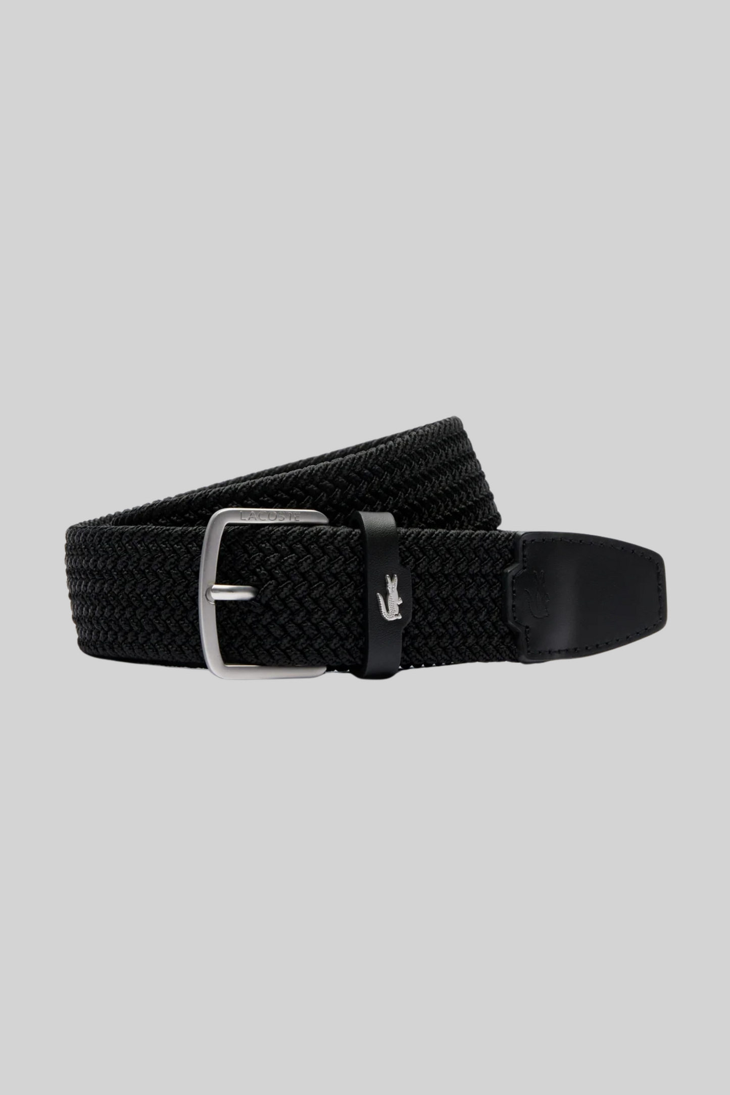 Cinto Preto Lacoste SS25