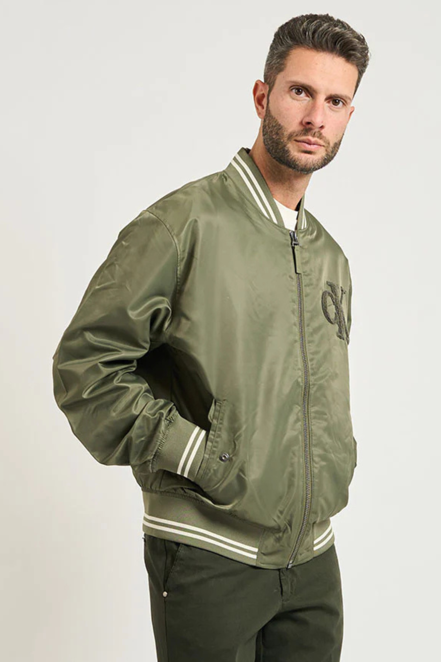 Casaco Bomber Verde Escuro Calvin Klein FW25