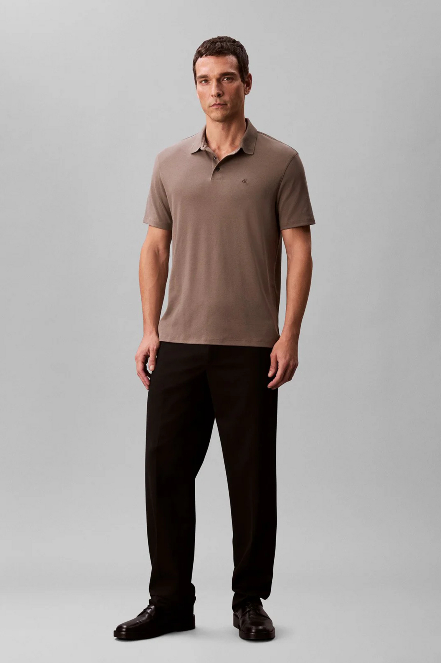 Polo Castanho Calvin Klein FW25