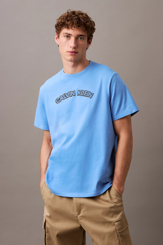 T-shirt Azul Calvin Klein SS25