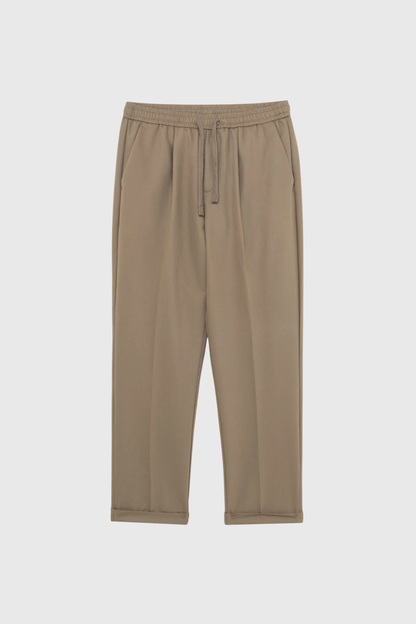 Calça Relaxed Fit Khaki com Cordão Gianni Lupo