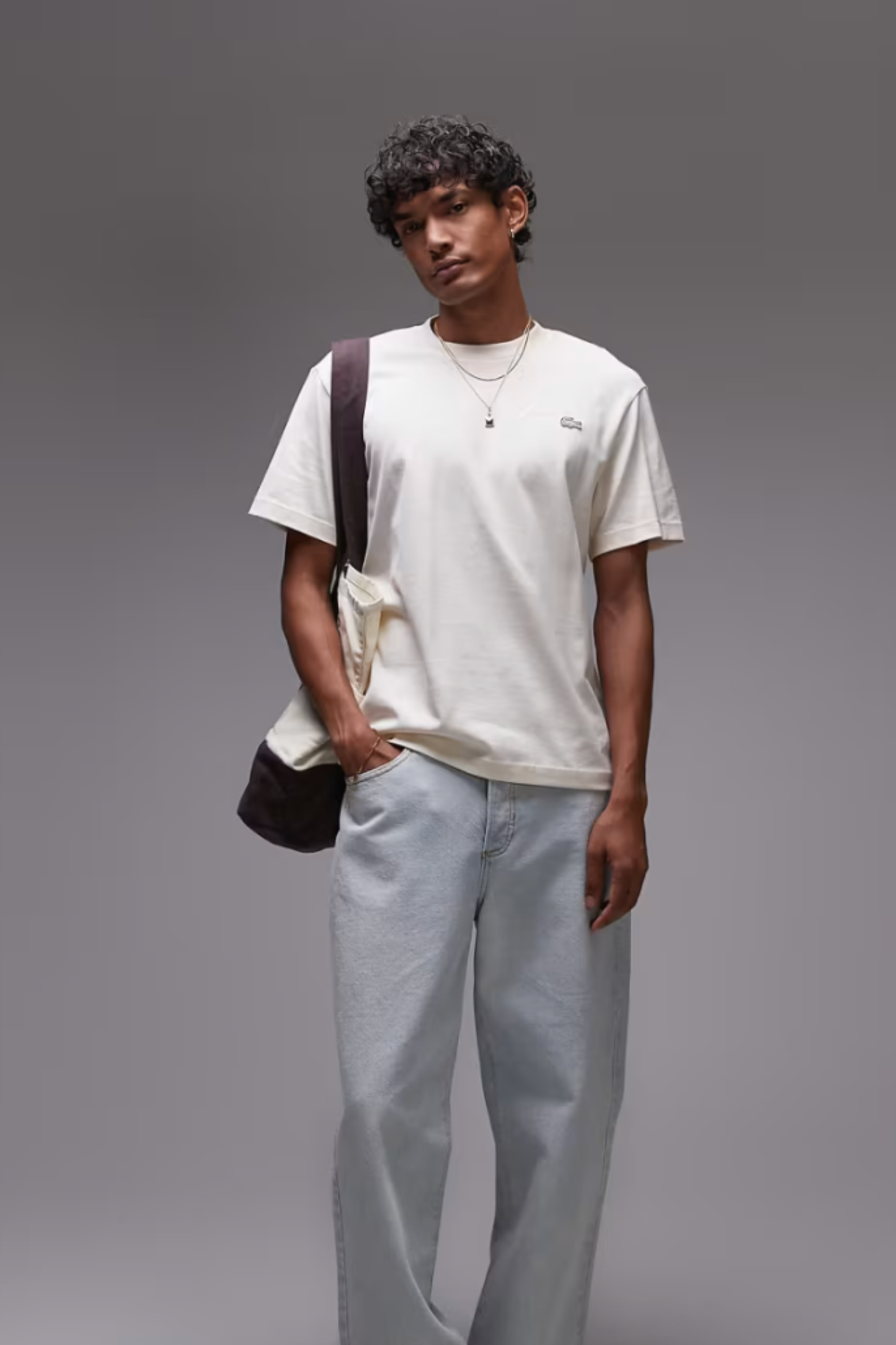 T-Shirt Bege Lacoste FW25