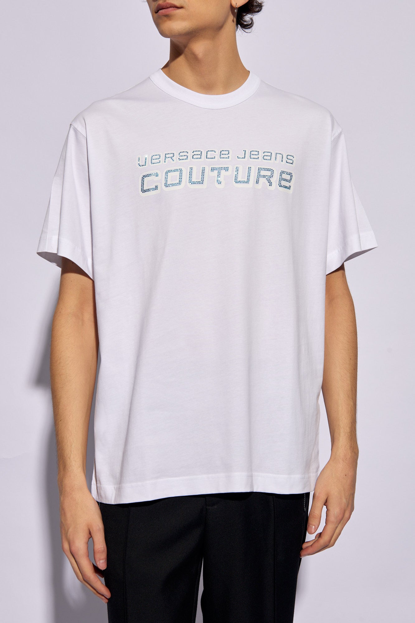 T-shirt Versace Jeans Couture Branca 76GAHC03 SS24