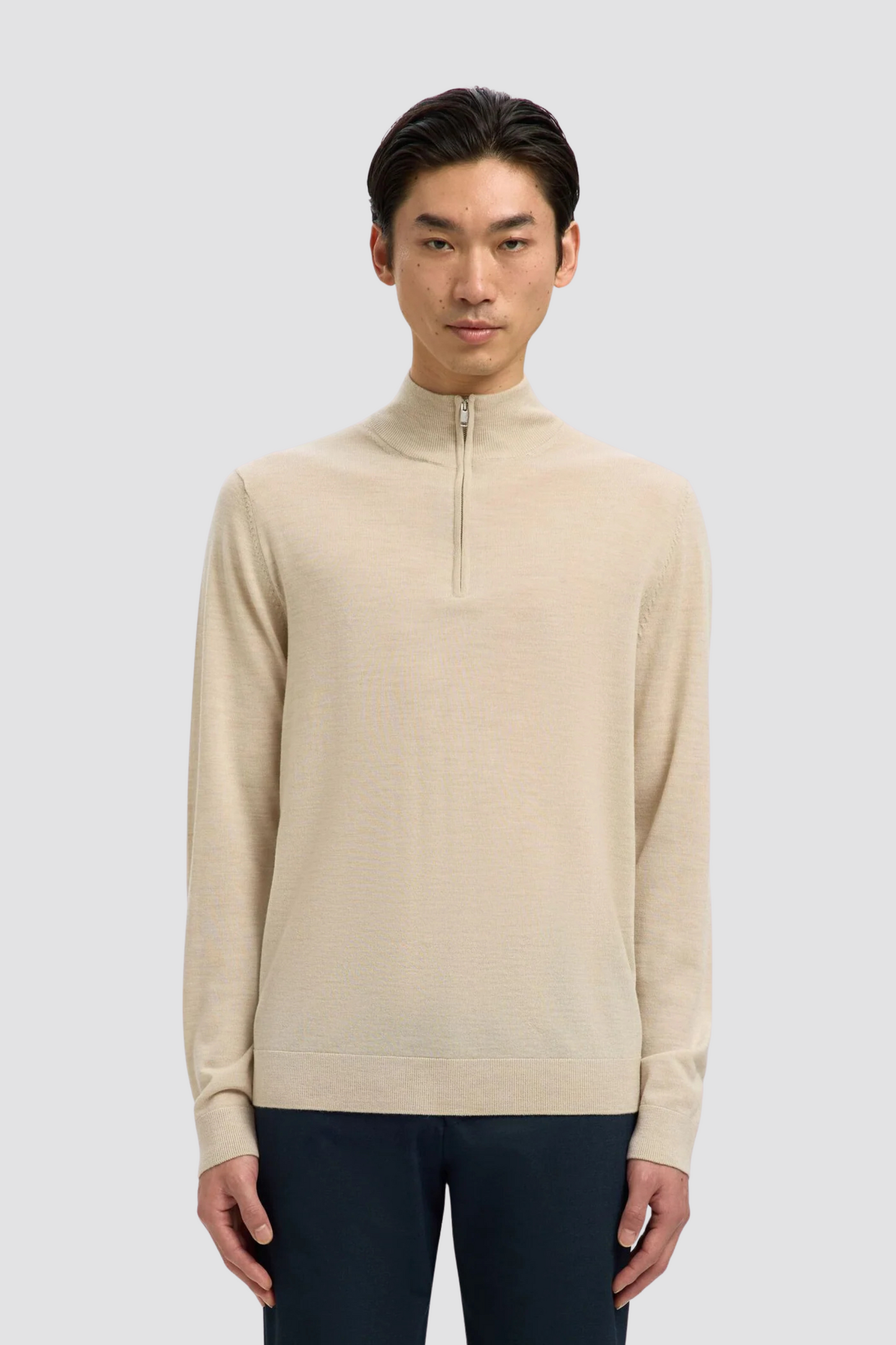 Camisola de Fecho Bege Selected FW25