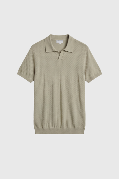 Polo de Malha Regular Fit Bege Antony Morato