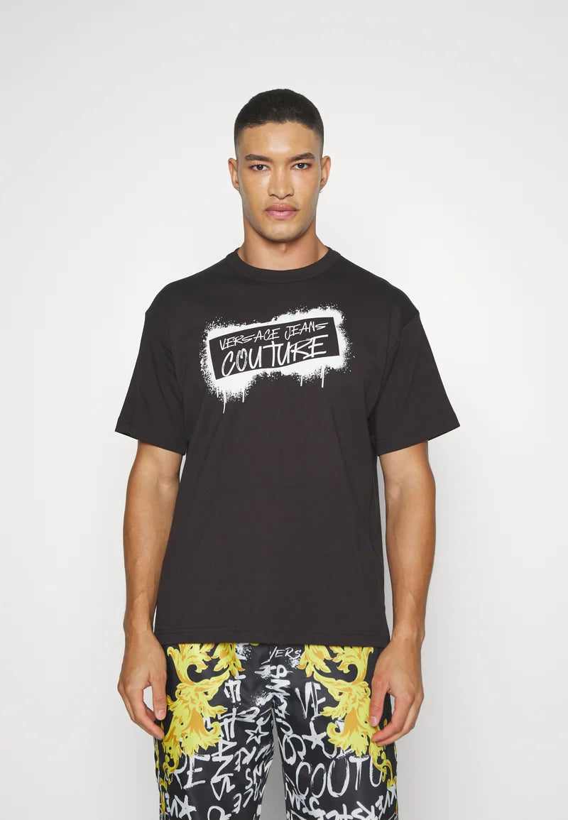 Versace Jeans Couture GRAFFITI LOGO - Camiseta con estampado OI23