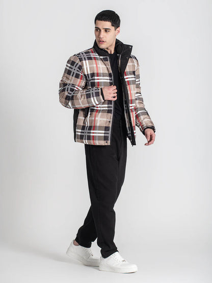 Casaco Padrão Bege e Preto Gianni Kavanagh FW25 Gianni Kavanagh