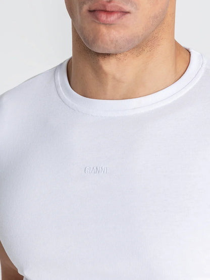 T-shirt Básica com Logo Gianni Kavanagh Branca Gianni Kavanagh