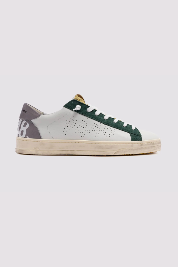 Sapatilhas Brancas e Verdes P448 SS26