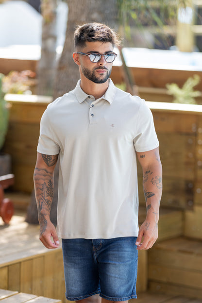 Polo Bege Calvin Klein FW25 Calvin Klein