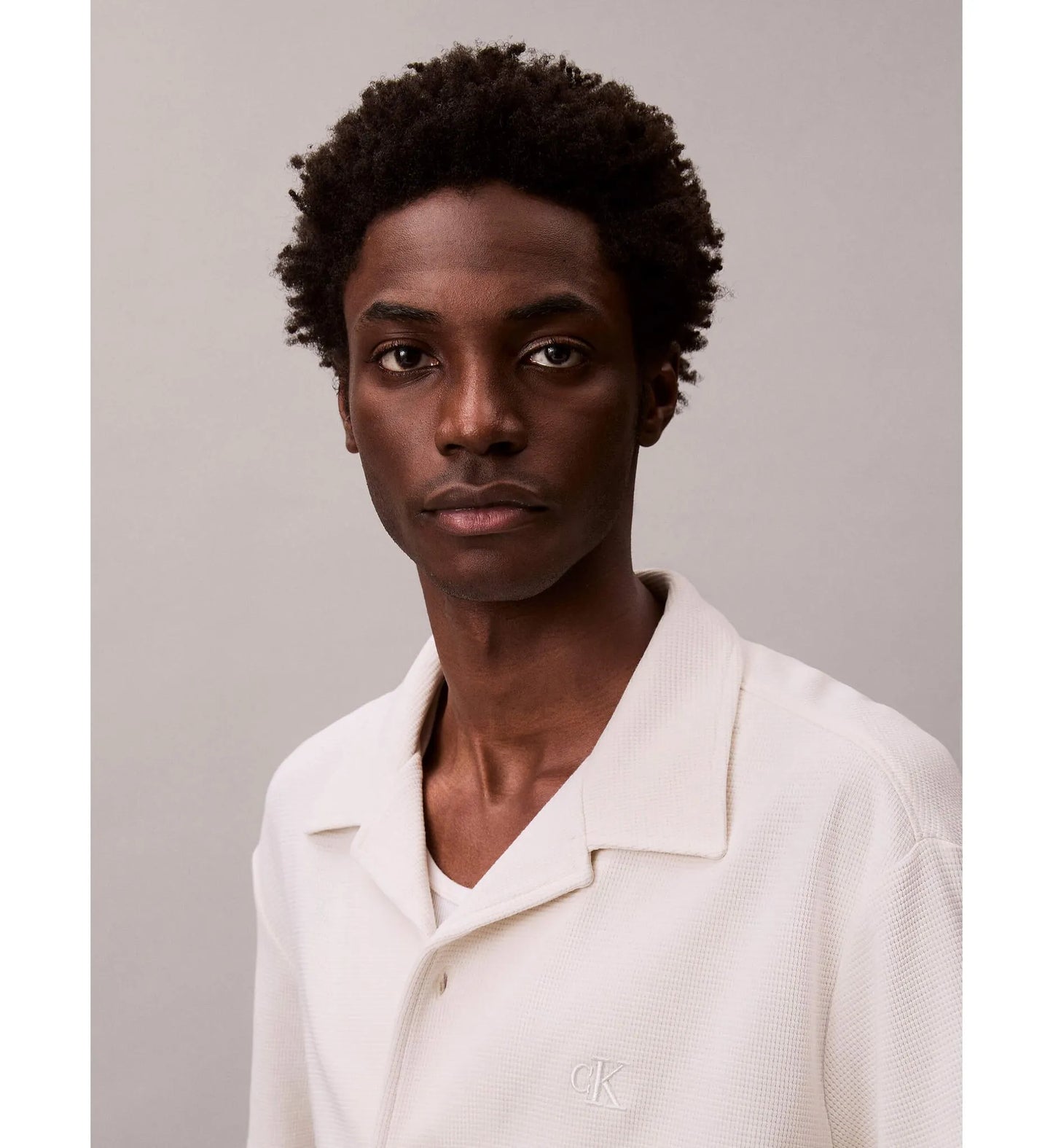Camisa Creme Calvin Klein SS26