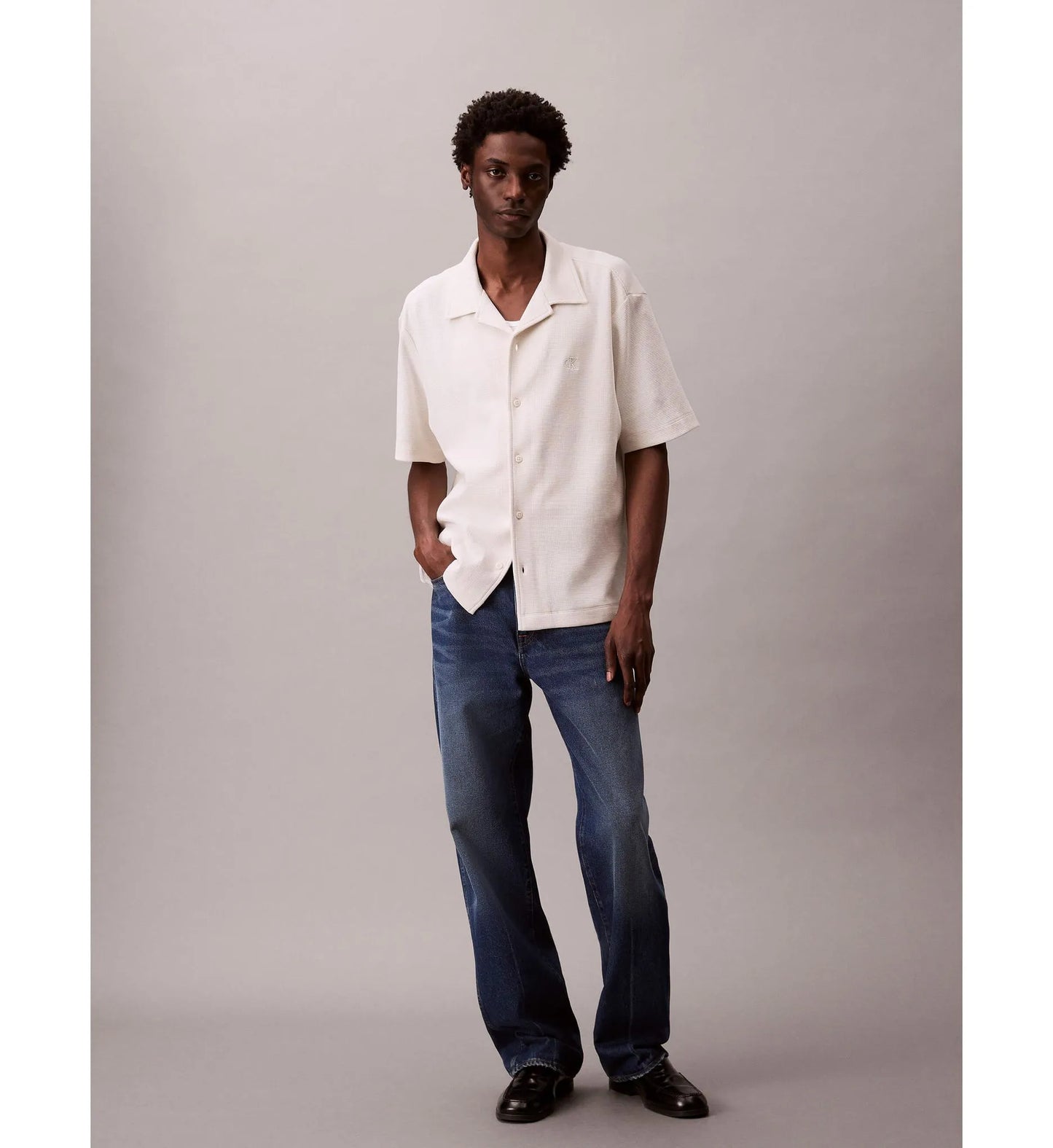 Camisa Creme Calvin Klein SS26