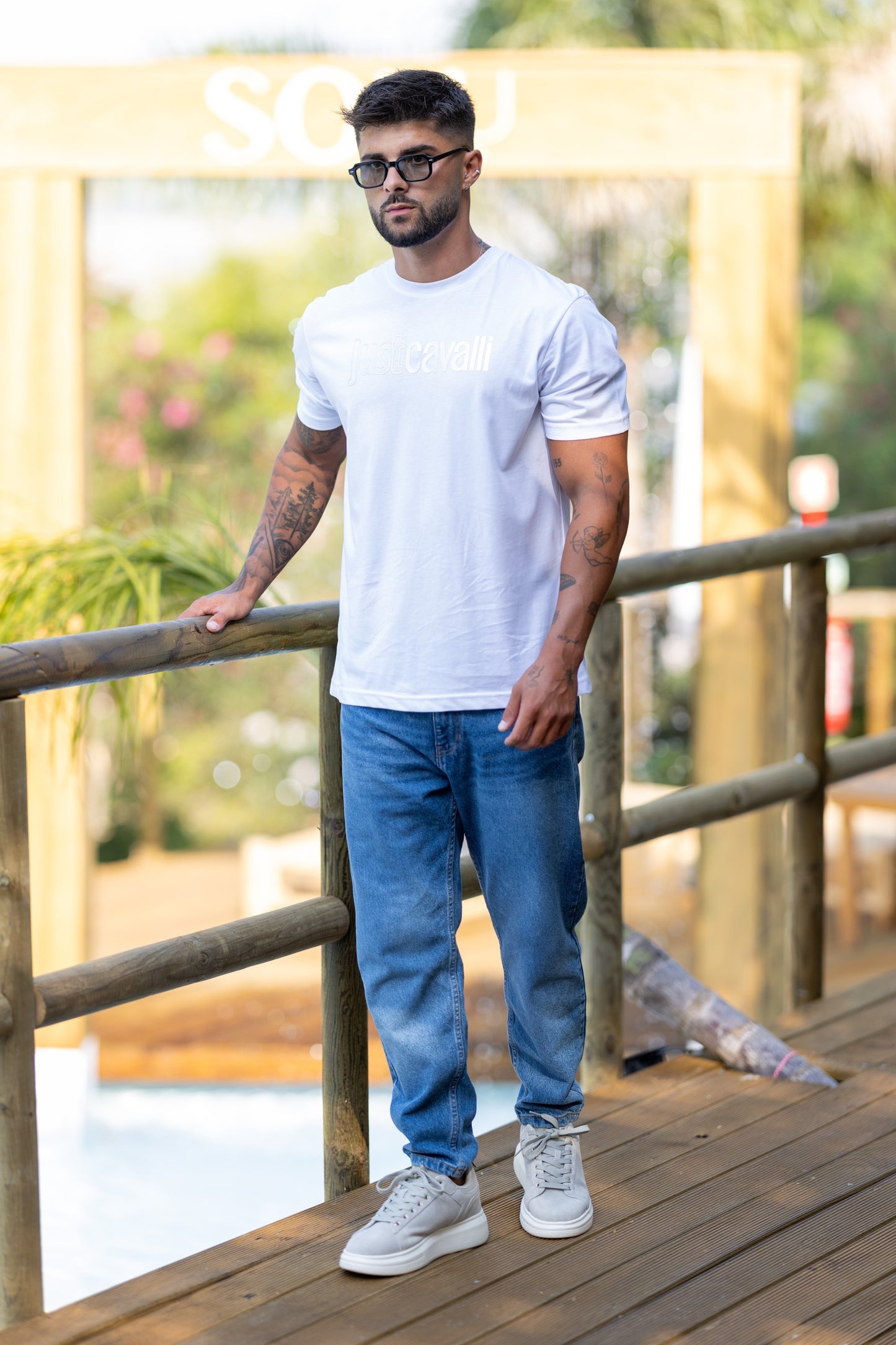 T-shirt Branca Just Cavalli FW25