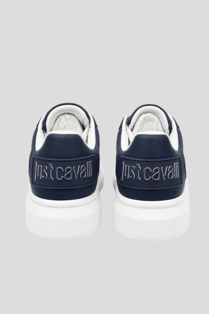 Sapatilha Azul com Logo Just Cavalli