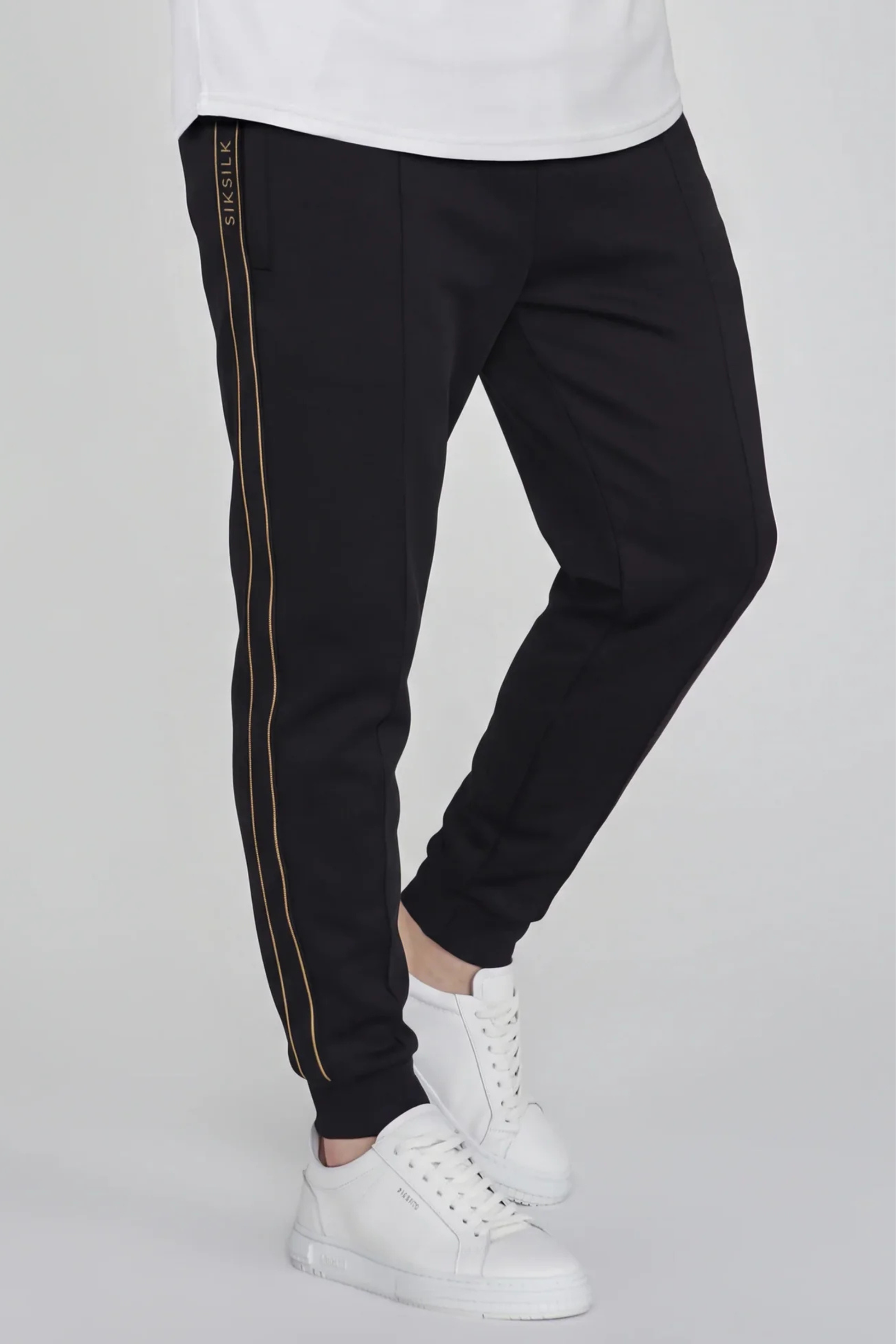 Calça de Fato de Treino Preto SikSilk