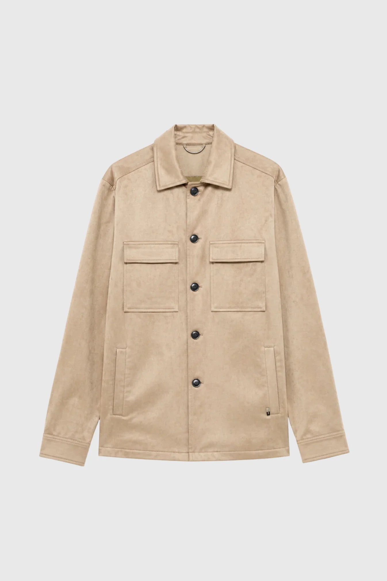 Sobrecamisa Bege efeito Camurça Gianni Lupo
