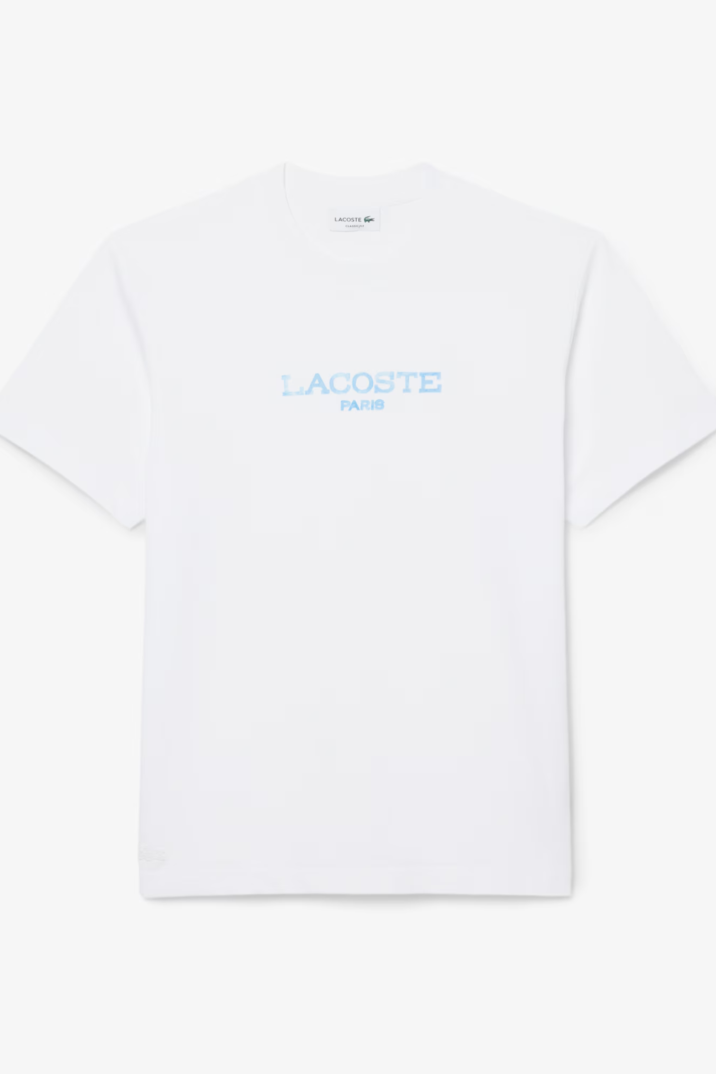 T-shirt Branca com Estampa Azul