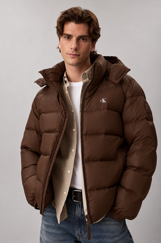 Casaco Relaxed Calvin Klein Castanho Calvin Klein