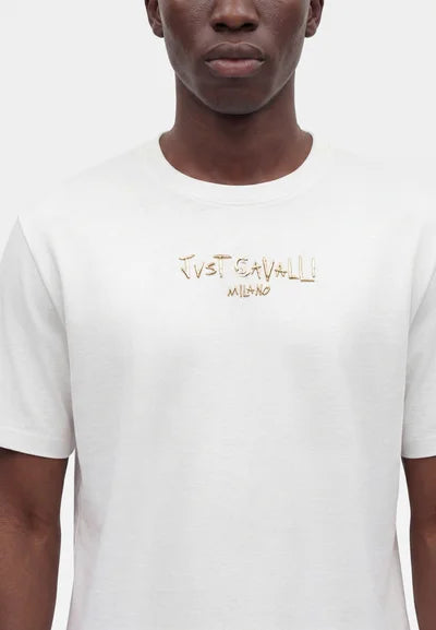 T-shirt Com Logotipo Just Cavalli Branca Just Cavalli