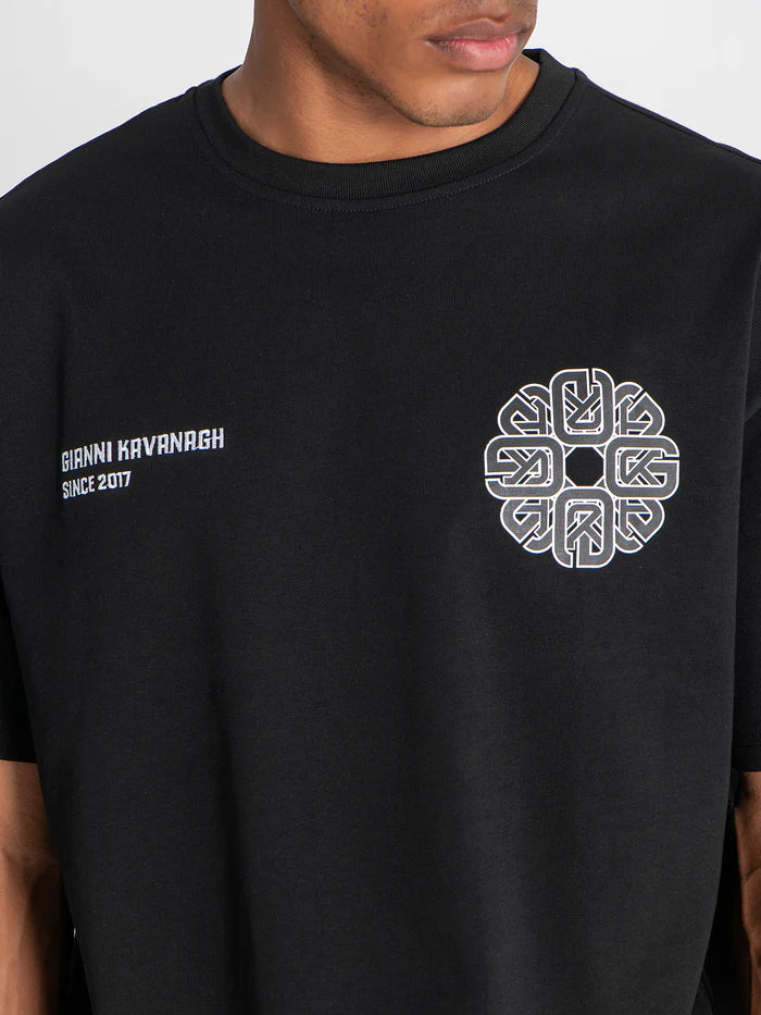 T-shirt Preta Gianni Kavanagh FW25