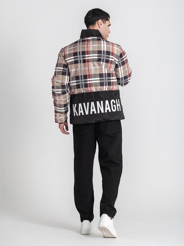 Casaco Padrão Bege e Preto Gianni Kavanagh FW25