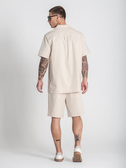 Camisa Bege Linho Gianni Kavanagh  SS25 Gianni Kavanagh