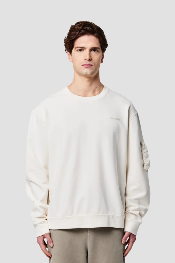 Sweatshirt Creme em Algodão