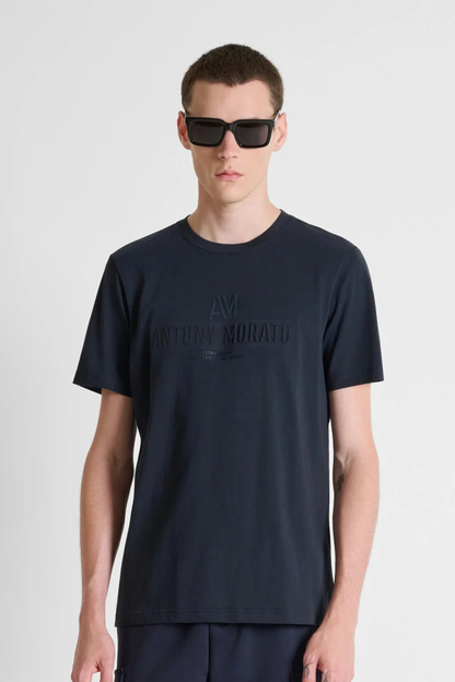 T-shirt com Alto Relevo Antony Morato Azul Antony Morato