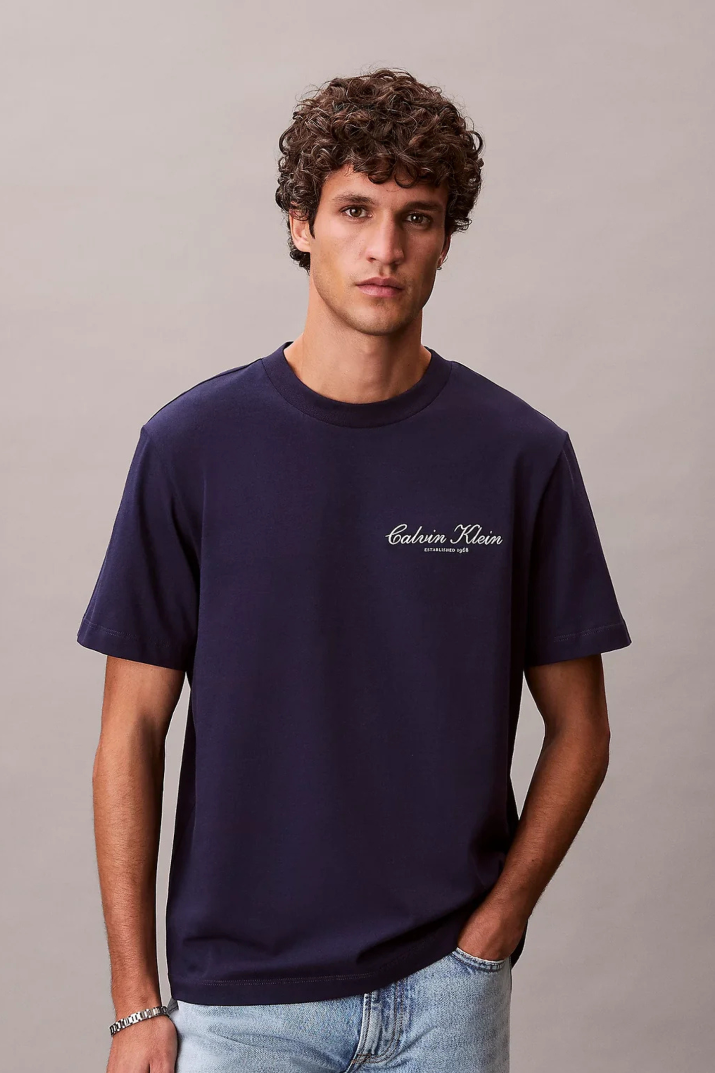T-shirt Azul Calvin Klein SS26